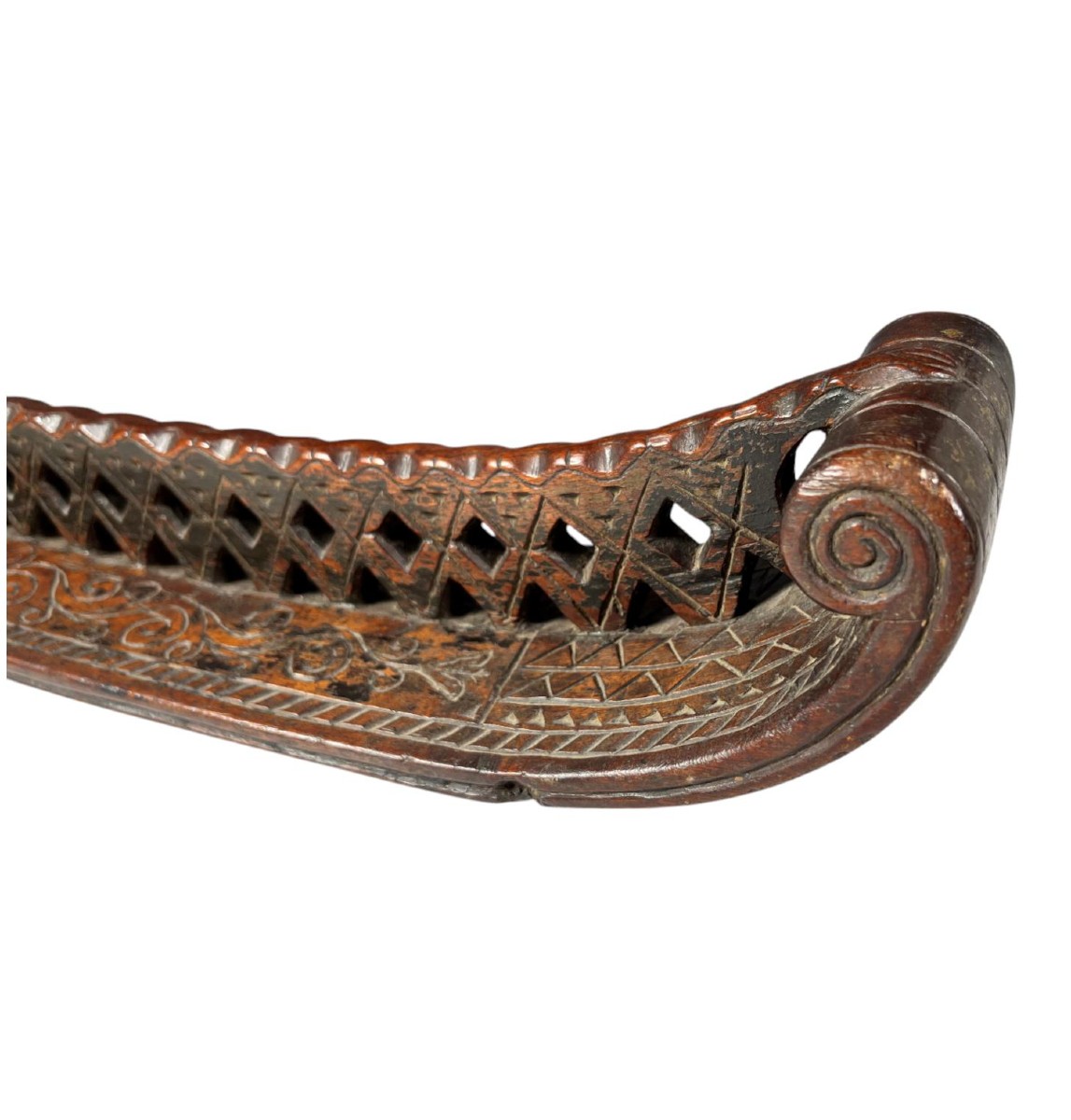 Wooden Mangle Board Dated 1729-photo-3