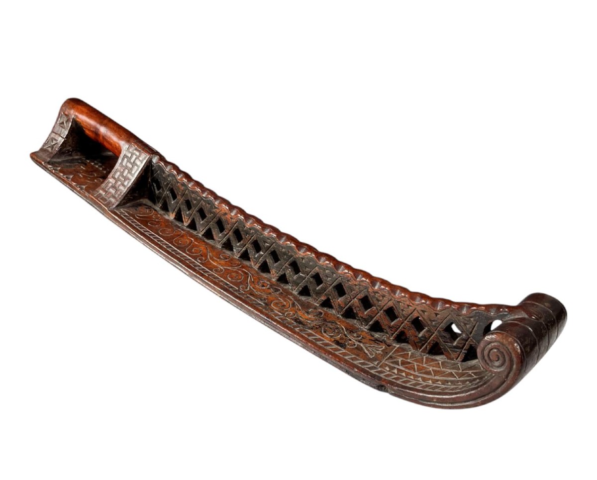 Wooden Mangle Board Dated 1729