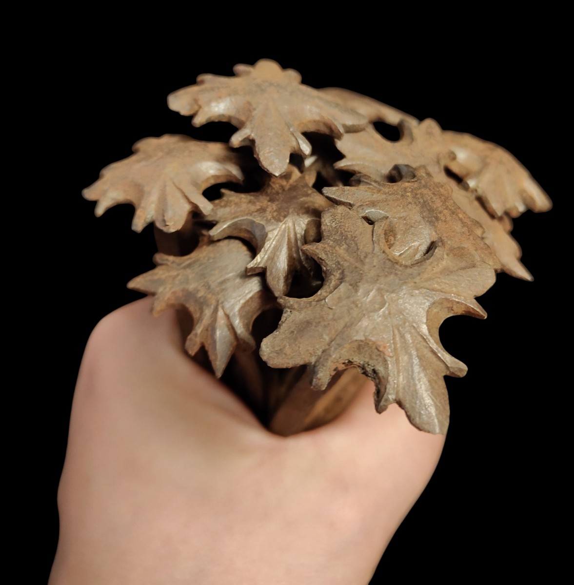 12 Wrought Iron Nails XVIII Century-photo-3