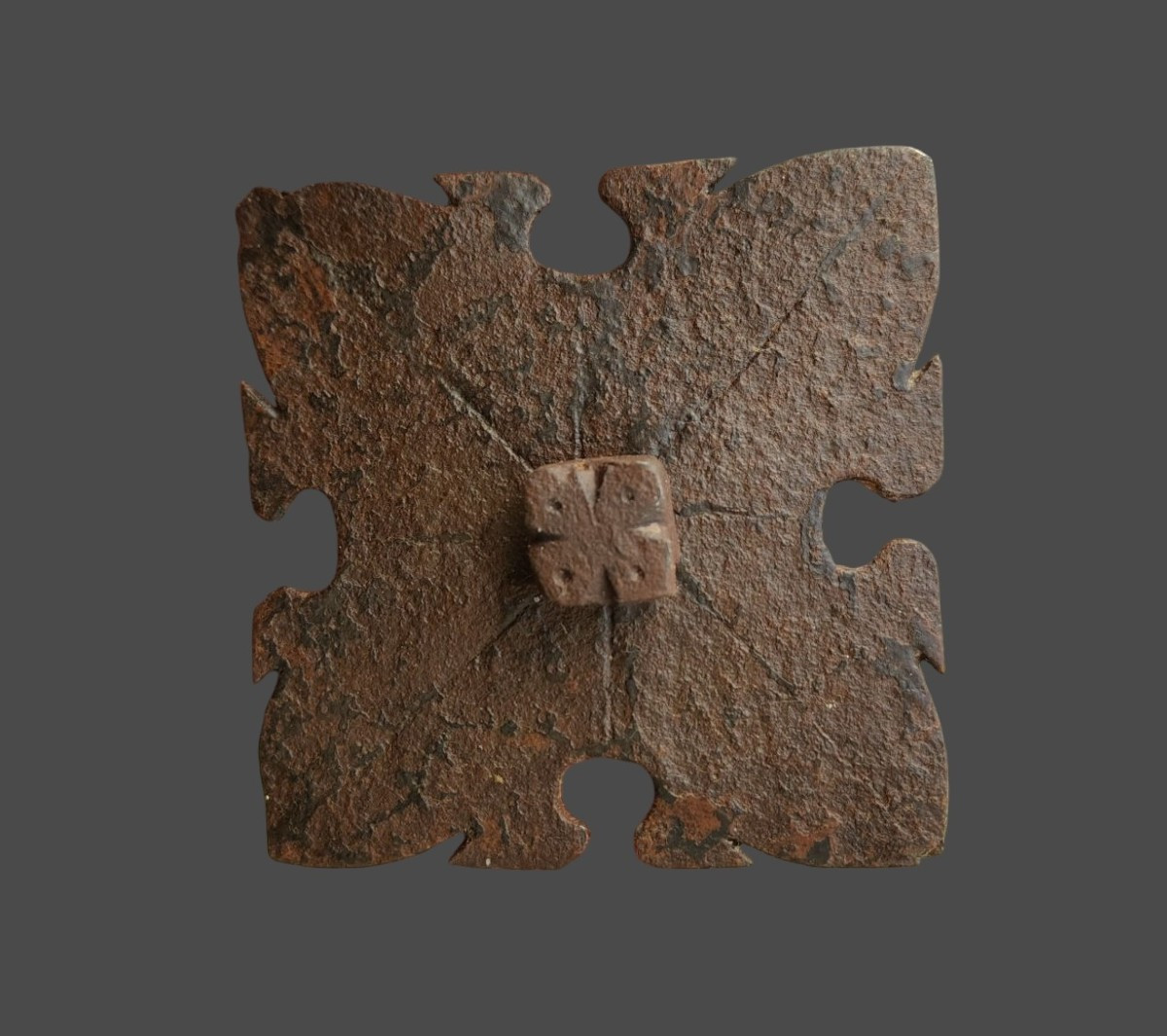 3 Large Wrought Iron Nails XVII Century-photo-4
