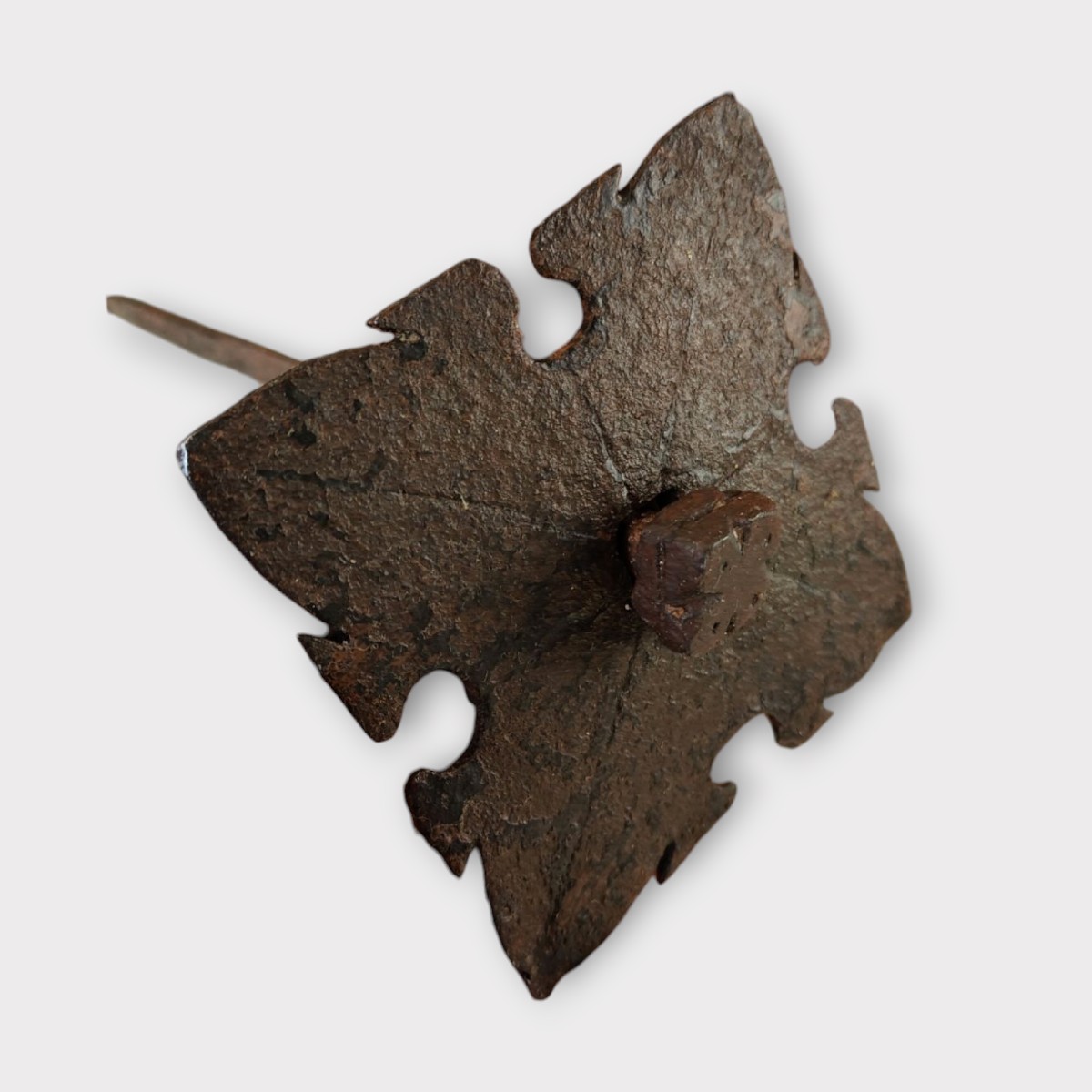 3 Large Wrought Iron Nails XVII Century-photo-3