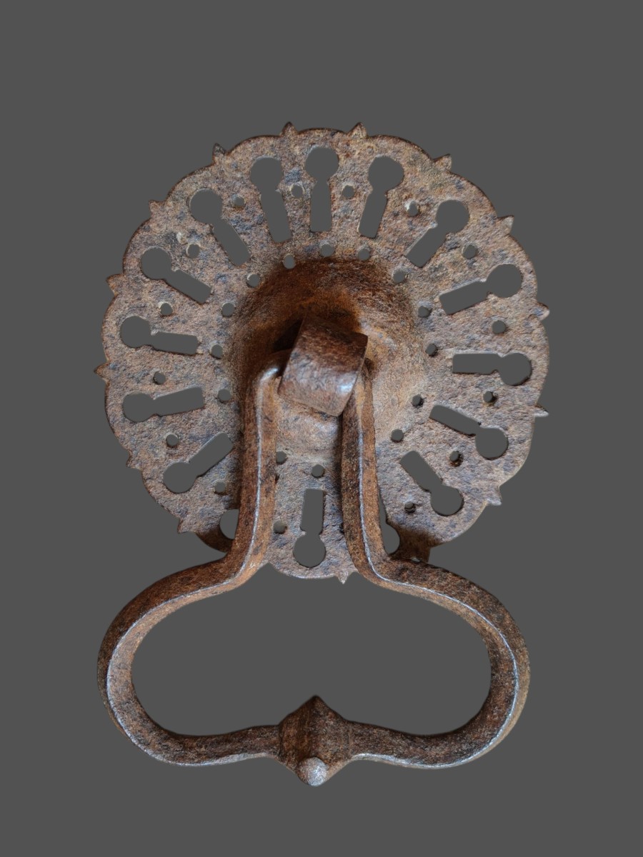 Haute Epoque  Wrought Iron Door Knocker-photo-2