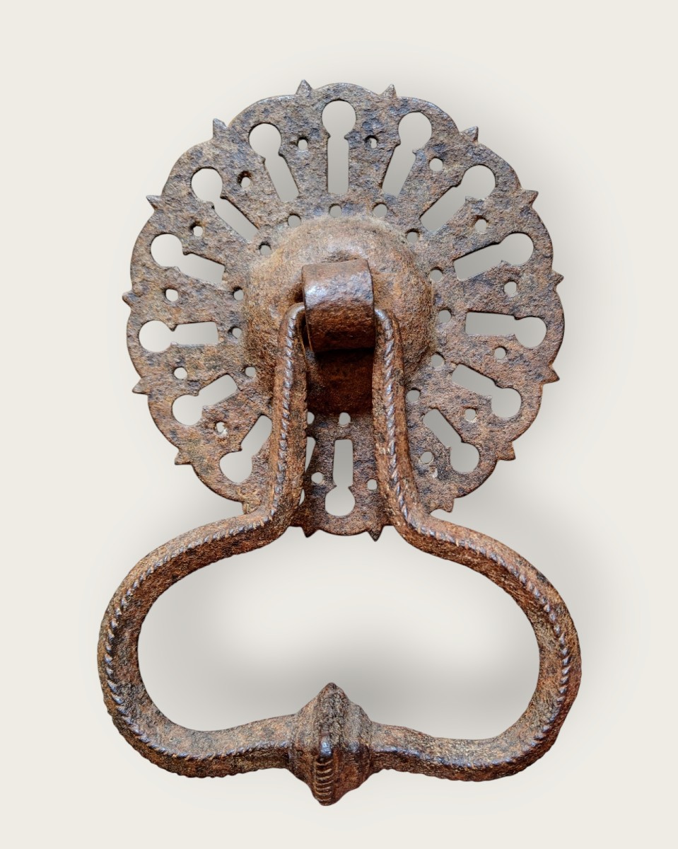 Haute Epoque  Wrought Iron Door Knocker-photo-3