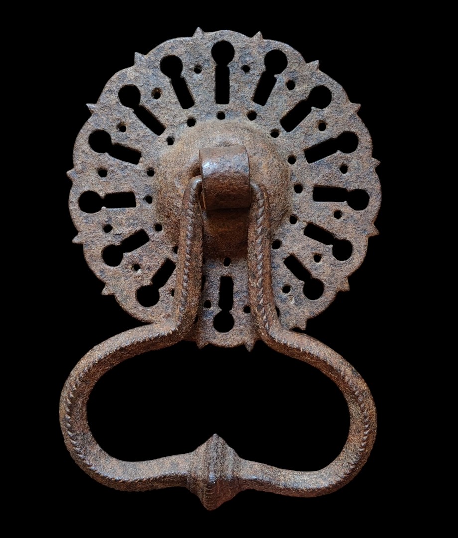 Haute Epoque  Wrought Iron Door Knocker-photo-4
