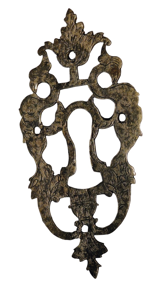 Engraved Wrought Iron Keyhole XVII Century
