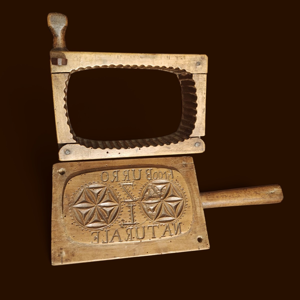 Richly Decorated Butter Mold Italy Early 19th Century-photo-1
