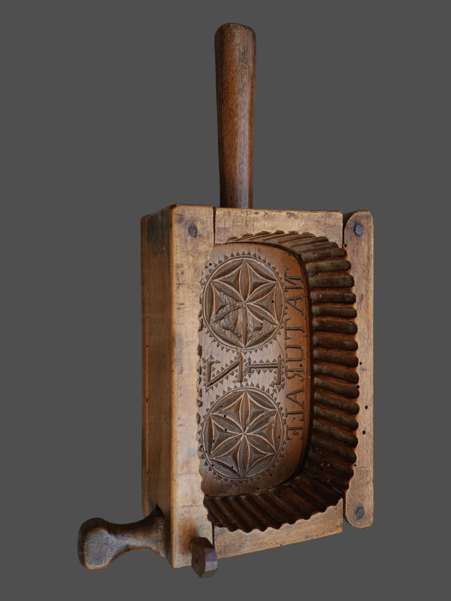 Richly Decorated Butter Mold Italy Early 19th Century
