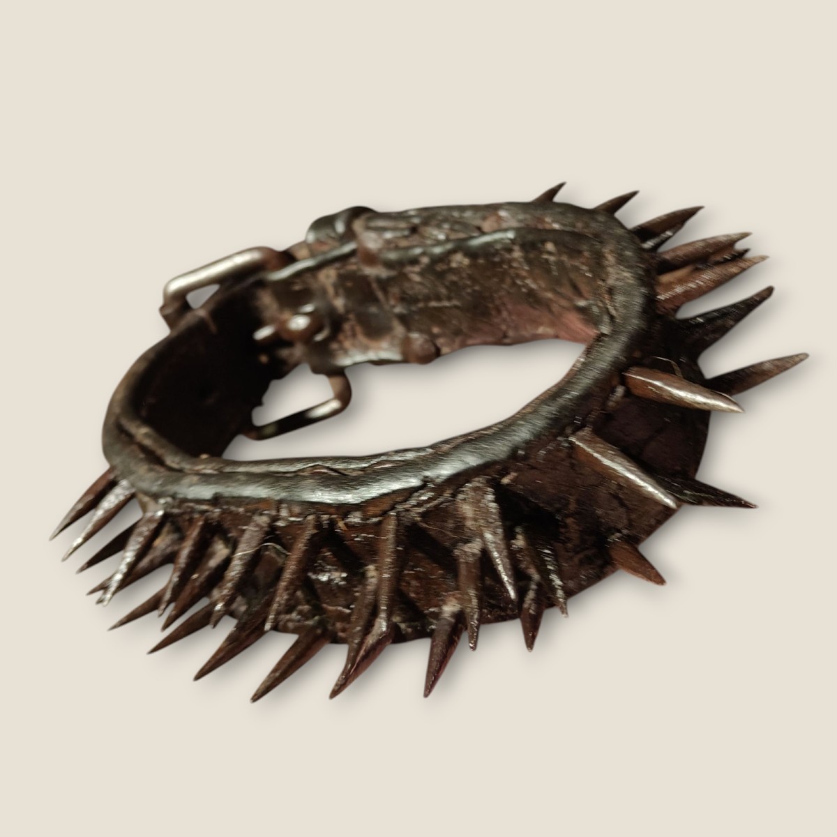 A Leather Dog Collar Late XVIII Century-photo-4