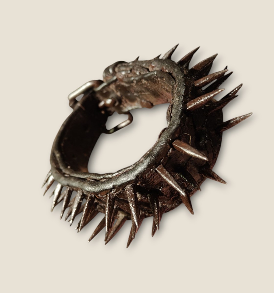 A Leather Dog Collar Late XVIII Century-photo-1