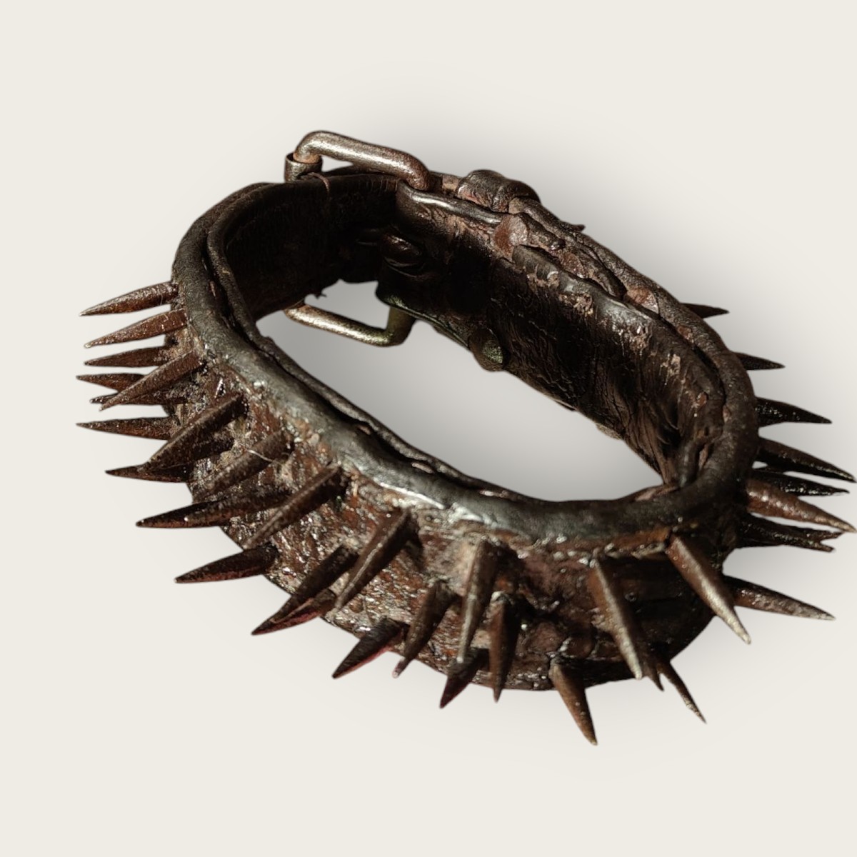 A Leather Dog Collar Late XVIII Century-photo-2