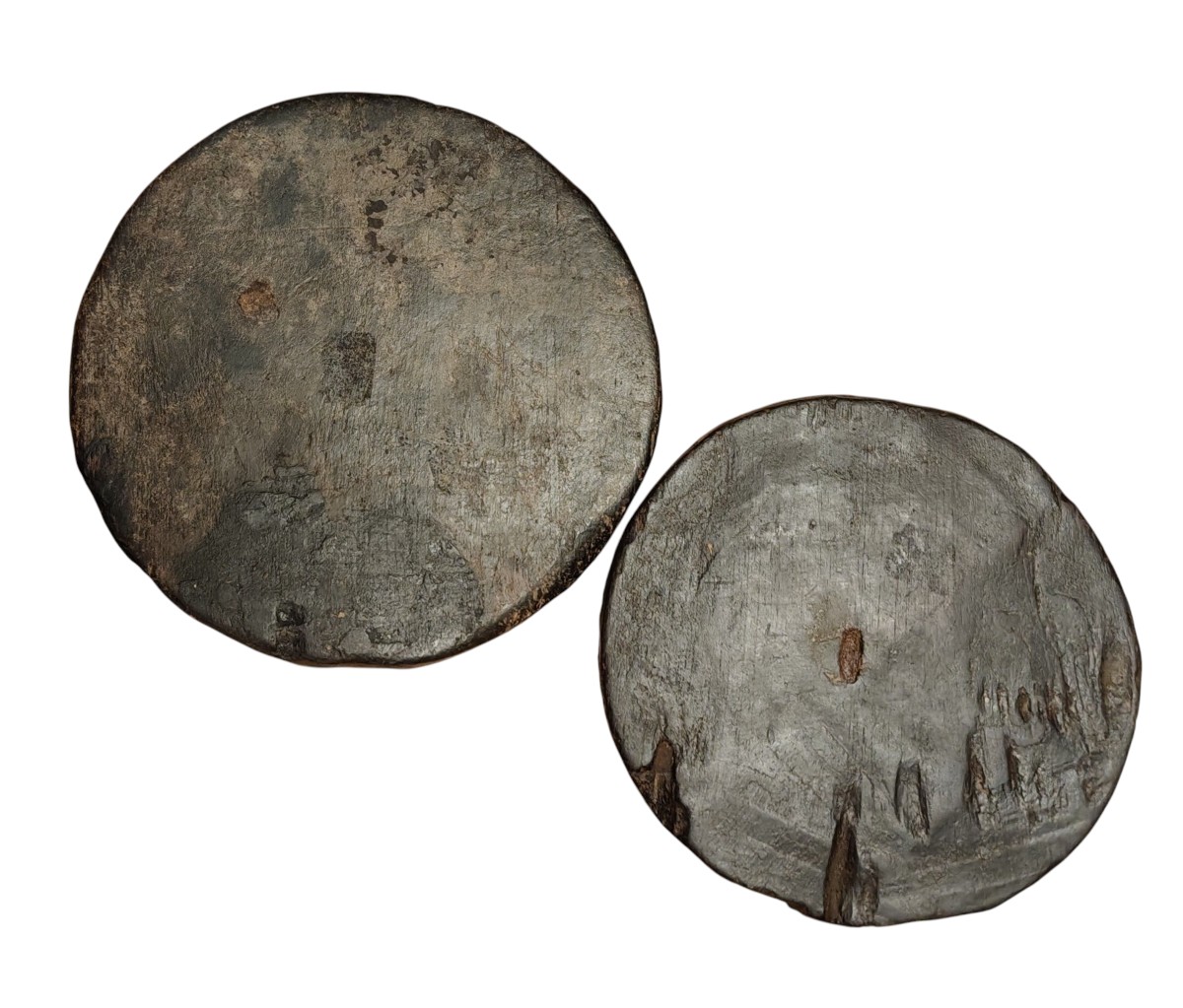 2 Marques en bois Alpes XVIII-XIXe siècle-photo-2