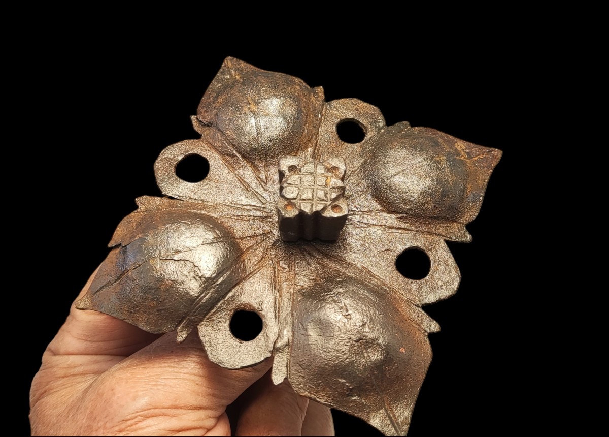 3 Large Wrought Iron Nails XVII-xviii Century-photo-2