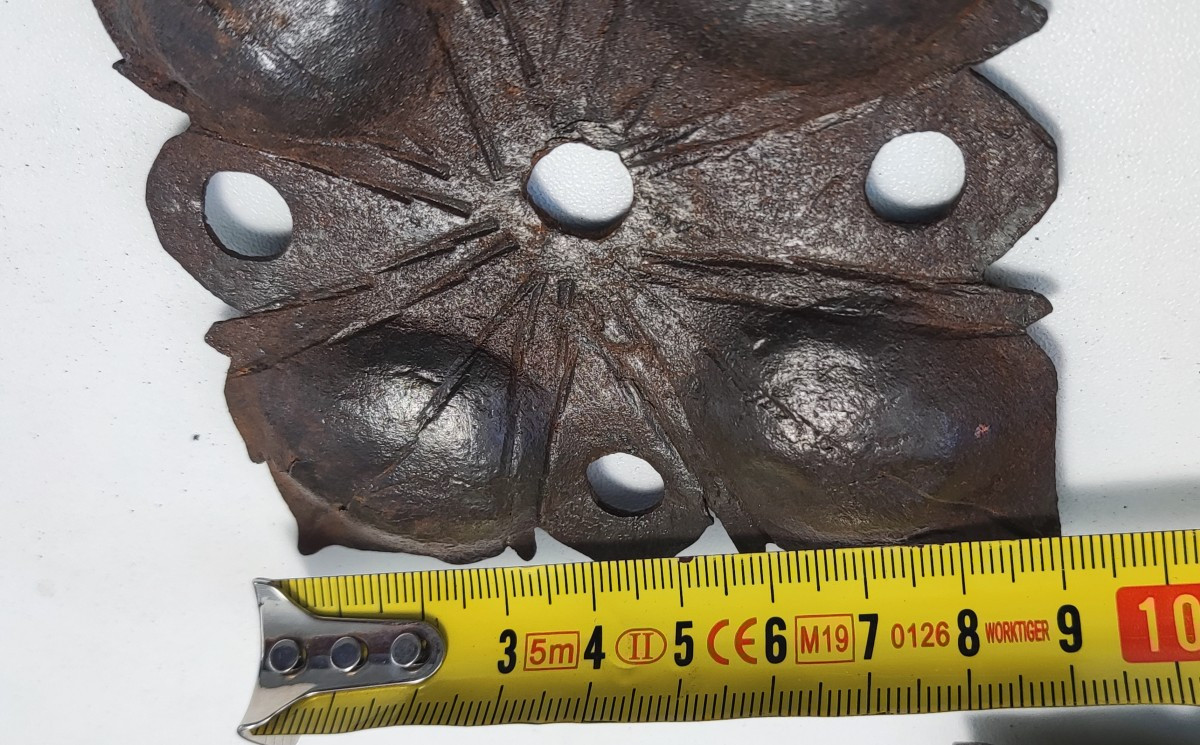 3 Large Wrought Iron Nails XVII-xviii Century-photo-3