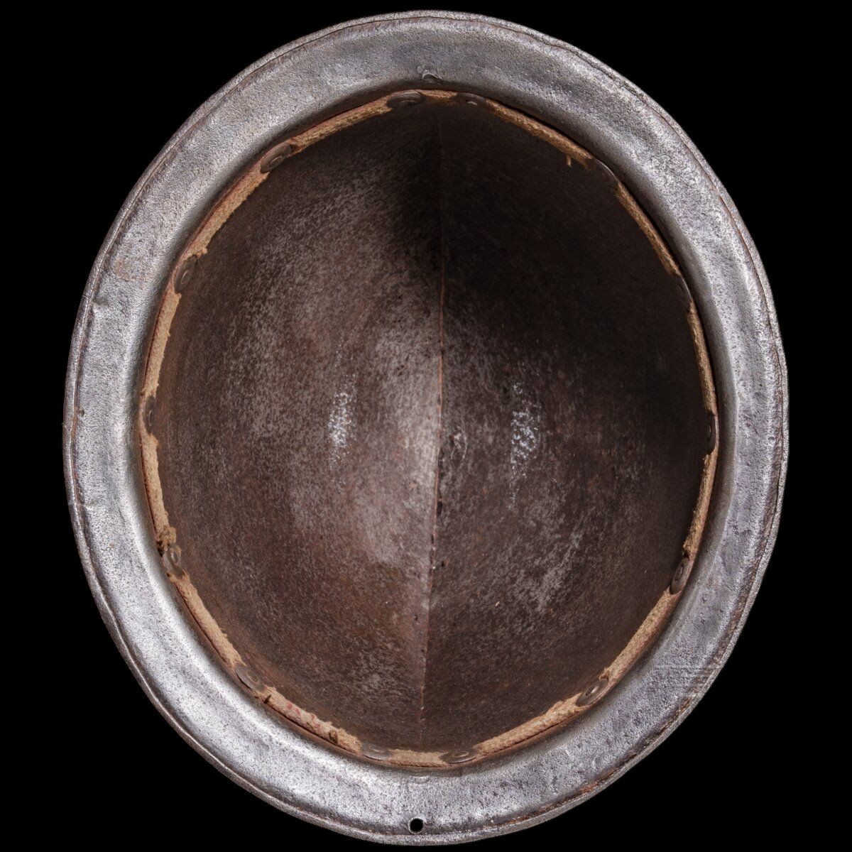 Cabasset en fer forgé début du XVIIe siècle-photo-3