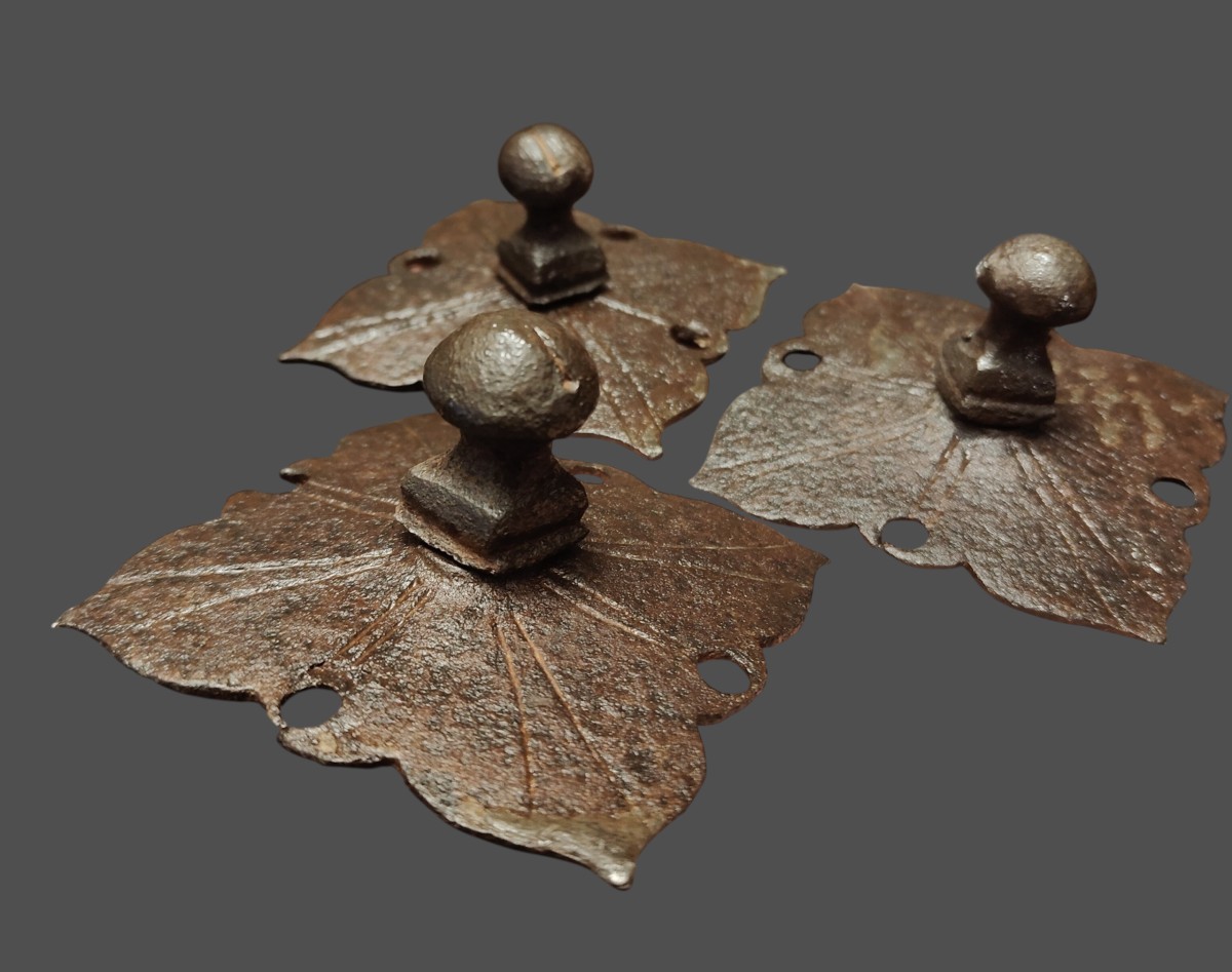 6 Large Wrought Iron Nails Sapin XVII-xviii Century