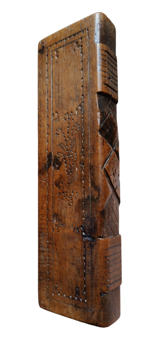 Boite En Bois Sculpté En Forme De Livre Italie XIXe Siècle-photo-2