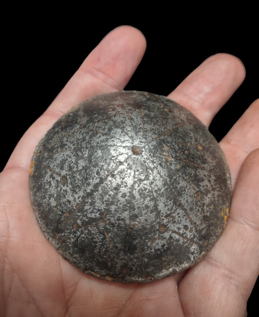 2 Monnaies Jeu Du Caliche Espagne Fer forgé et gravé  XVIIIe Siècle-photo-3