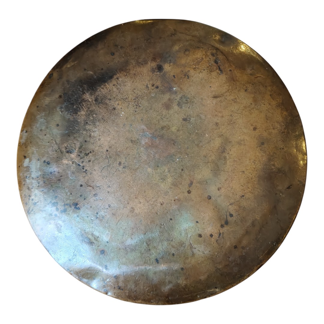 Chaufferette en cuivre gravée Italie XVIIIe siècle-photo-4