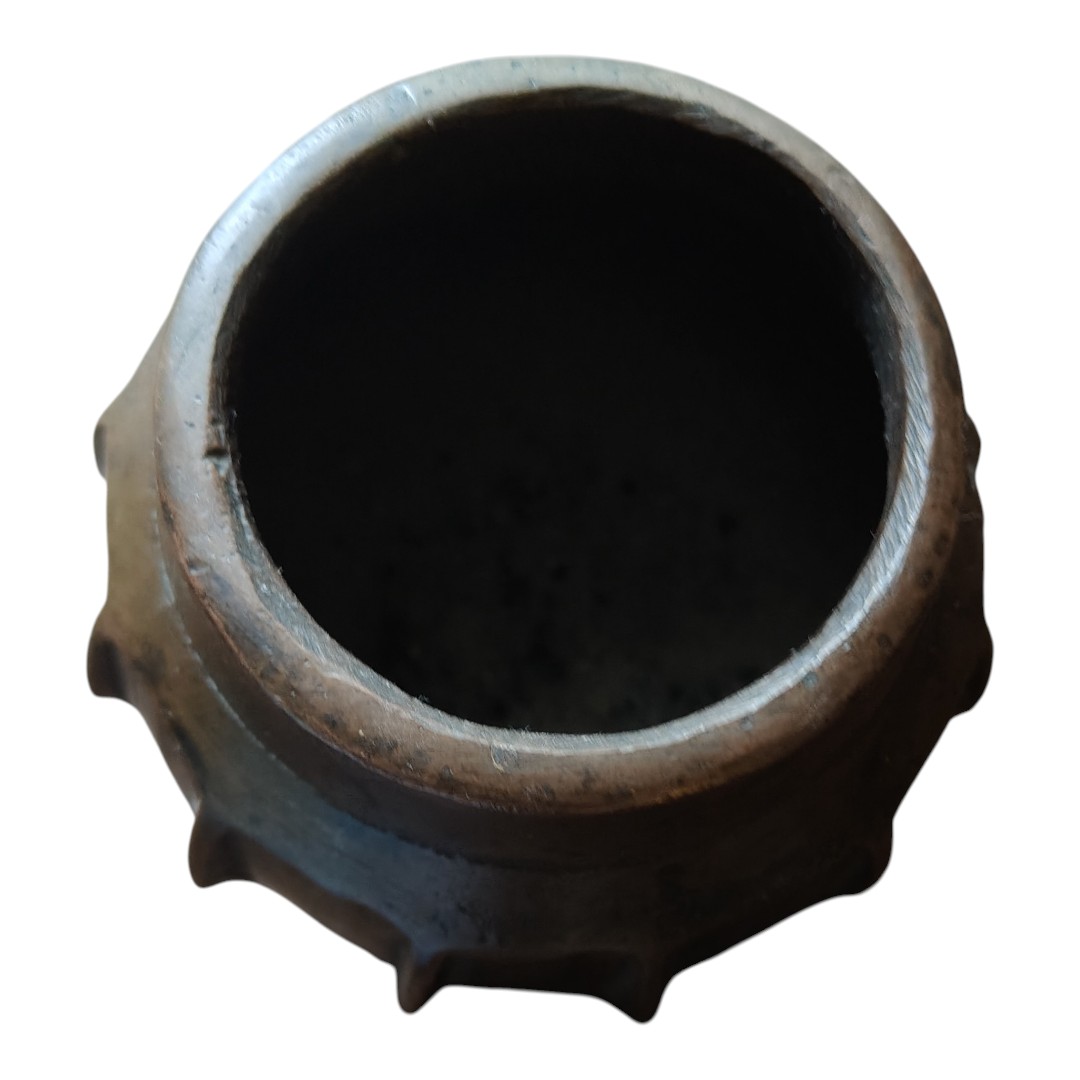Cast Bronze Apothecary Mortar XVII Century-photo-3