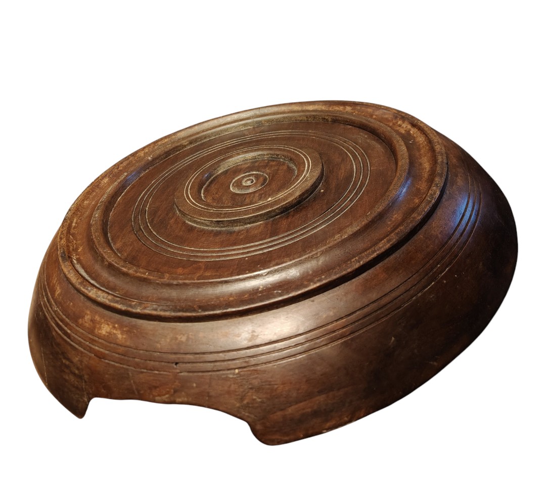 Bol en bois tourné à fromage, Alpes Italiennes XVIII-XIXe siècle-photo-2