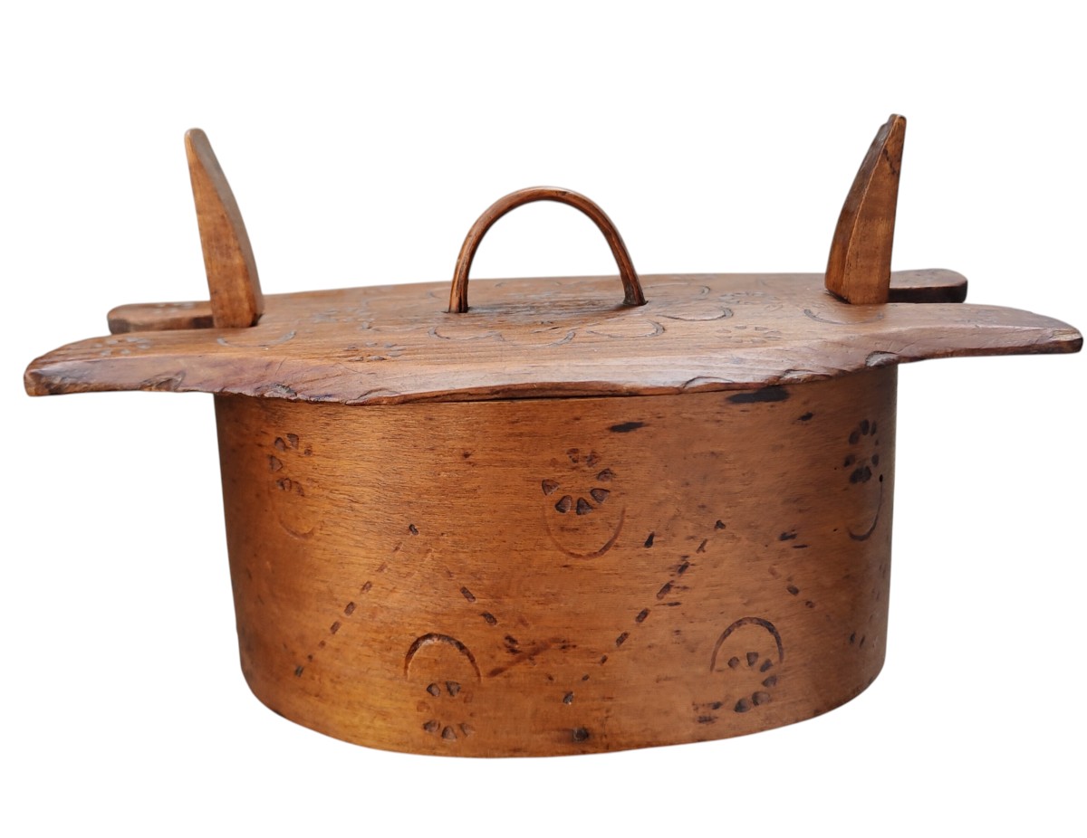 Boîte En écorce De Bouleau à Aliments Zone Scandinave-photo-3