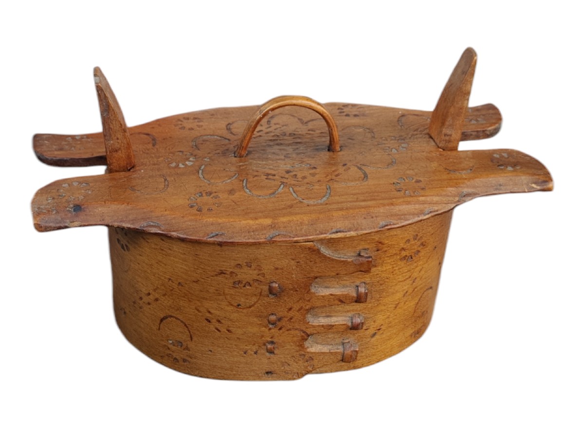 Boîte En écorce De Bouleau à Aliments Zone Scandinave-photo-4