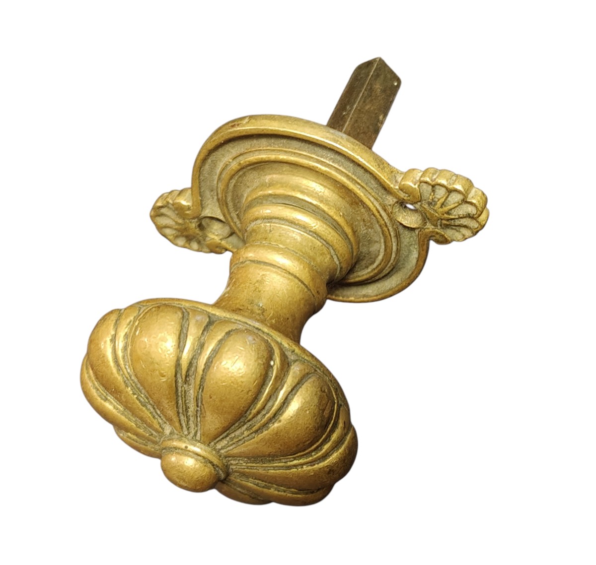 Bouton en bronze doré Louis XVI-photo-4