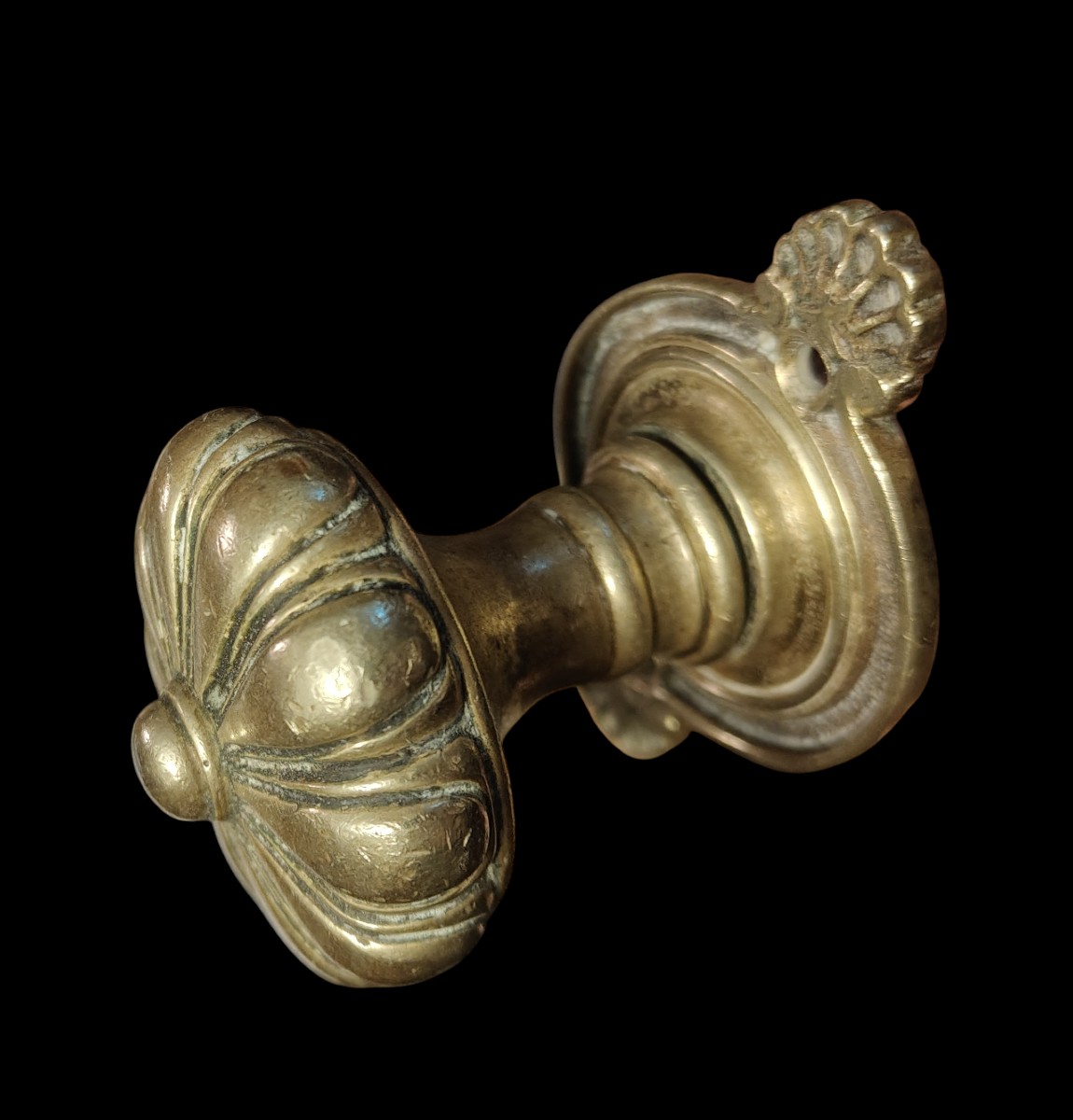 Bouton en bronze doré Louis XVI-photo-3