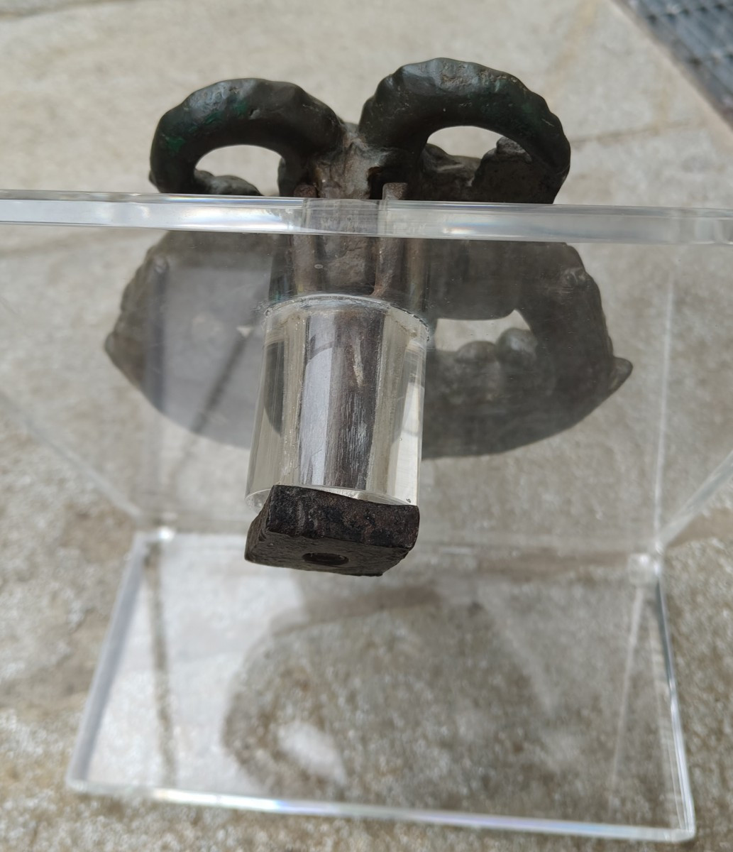 Heurtoir en bronze à figure de nereide-photo-5