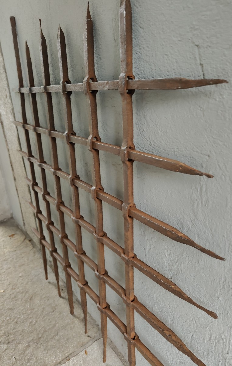 Grille en fer forgé Italie XVIe siècle-photo-2