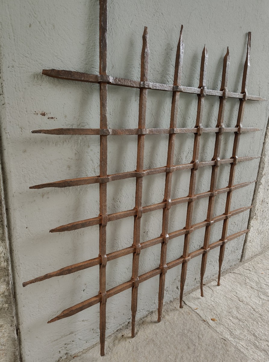 Grille en fer forgé Italie XVIe siècle-photo-4