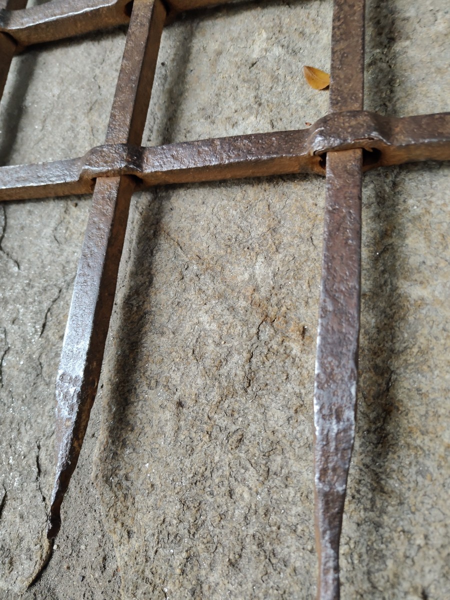 Grille en fer forgé Italie XVIe siècle-photo-3