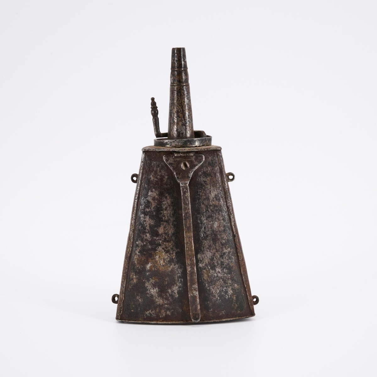 Iron Powder Flask, Brescia, Circa 1600-photo-3