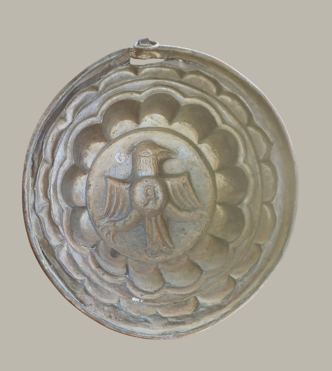 Moule à gâteau en cuivre aigle XIXe siècle -photo-3