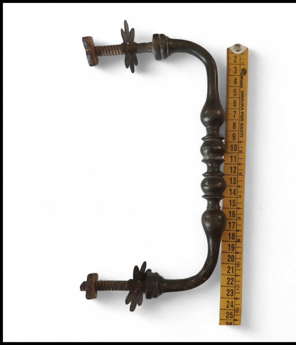 Poignée en bronze 23 cm XVIIIe siècle -photo-2