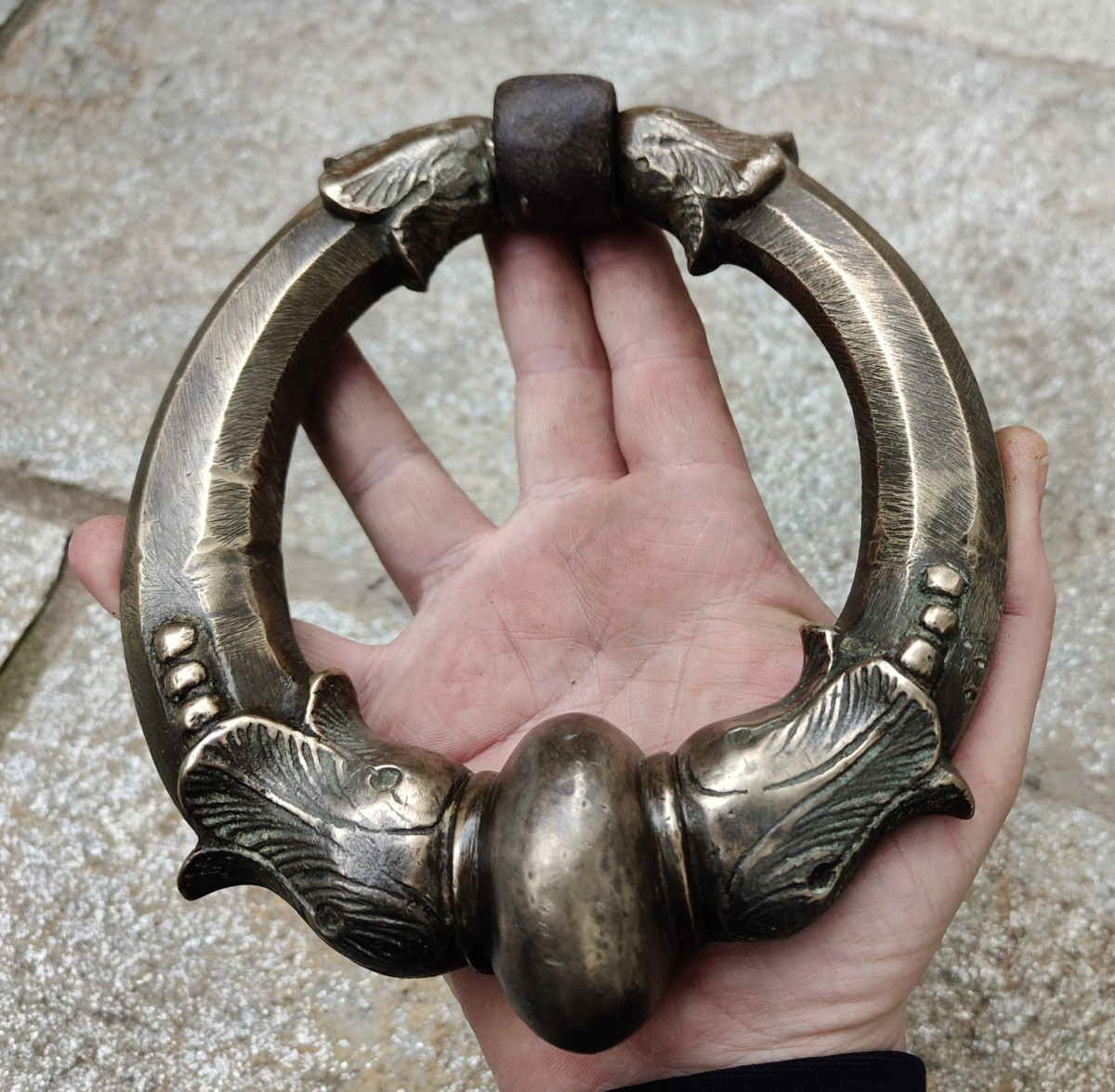 Large Paire Of Bronze Door Knockers Milano Late XVII-early XVIII Century-photo-4