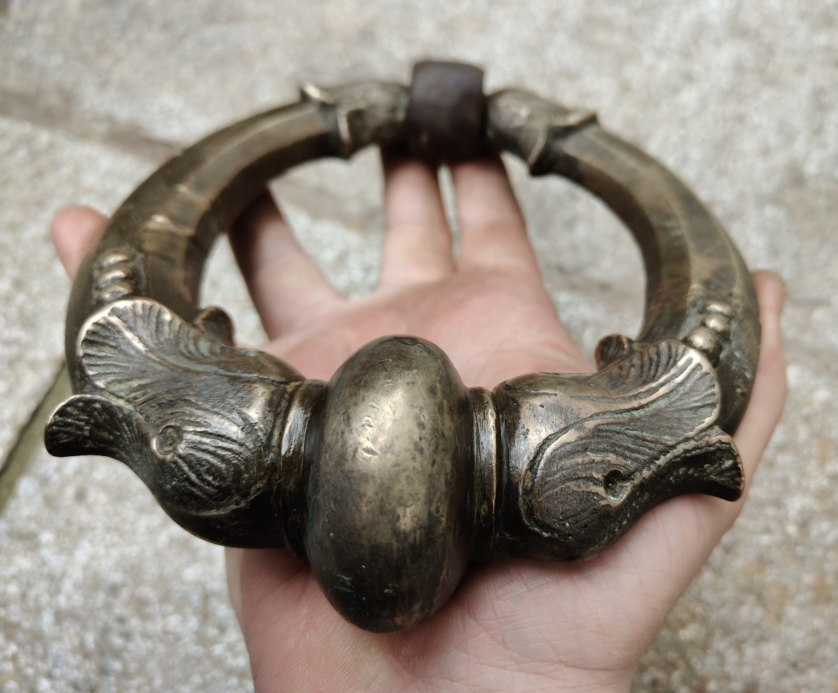 Large Paire Of Bronze Door Knockers Milano Late XVII-early XVIII Century-photo-5