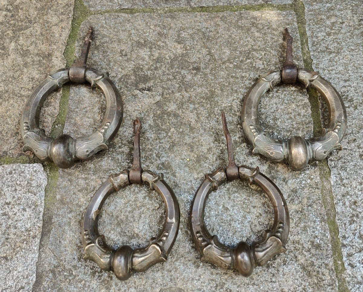 Large Paire Of Bronze Door Knockers Milano Late XVII-early XVIII Century-photo-8