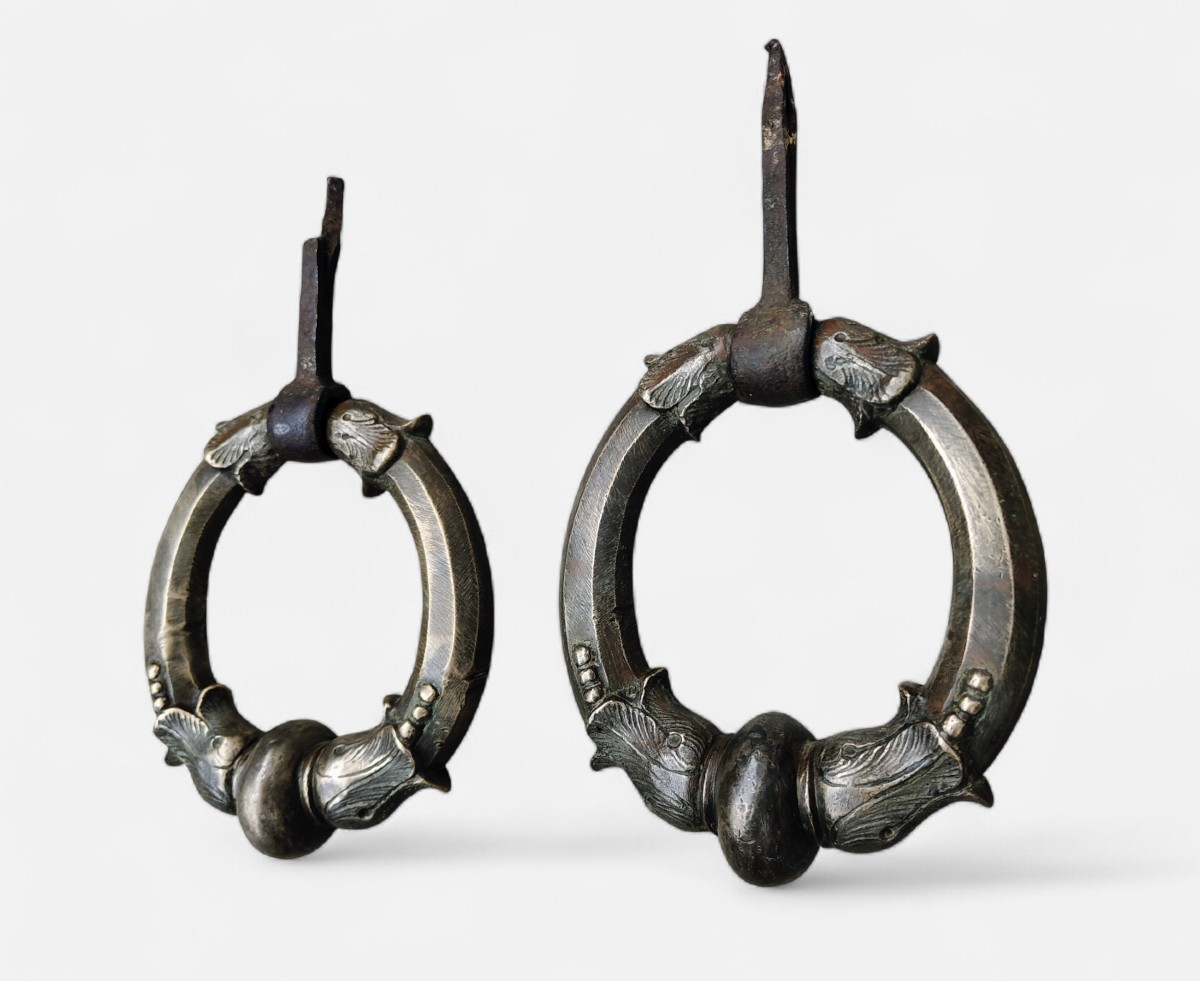 Large Paire Of Bronze Door Knockers Milano Late XVII-early XVIII Century