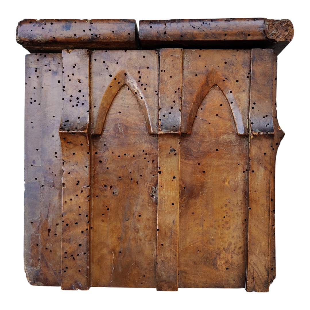 Haute Epoque Wooden Alms Box-photo-3