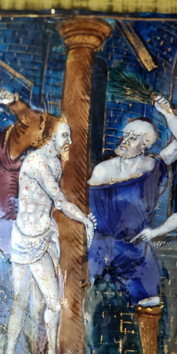 Atelier de Colin NOUAILHER. (c. 1514-c. 1588) La Flagellation du Christ-photo-3