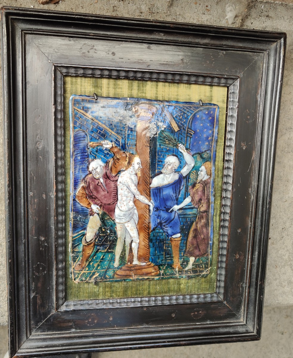 Atelier de Colin NOUAILHER. (c. 1514-c. 1588) La Flagellation du Christ-photo-4