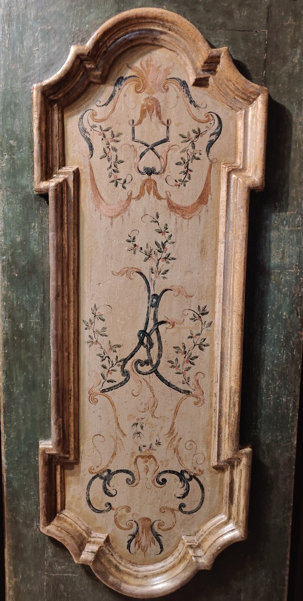 Italian Painted Door Naples 1750 Circa-photo-2