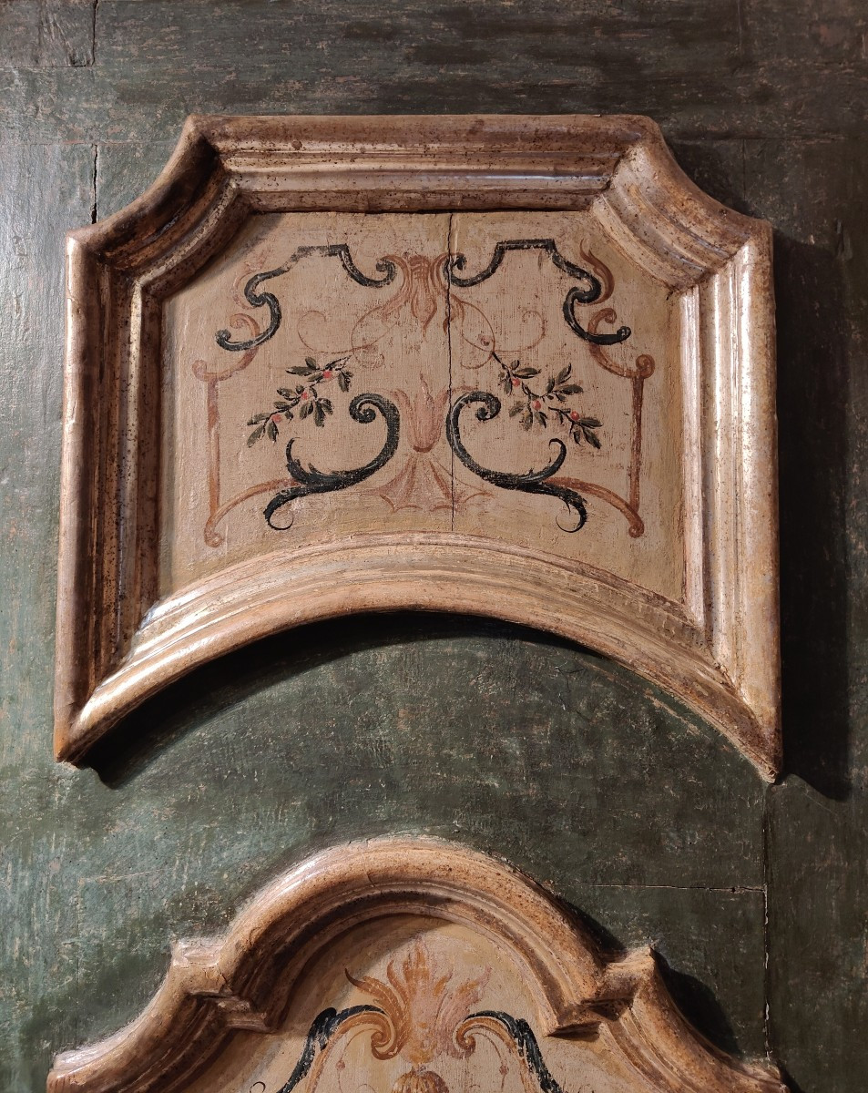 Italian Painted Door Naples 1750 Circa-photo-3