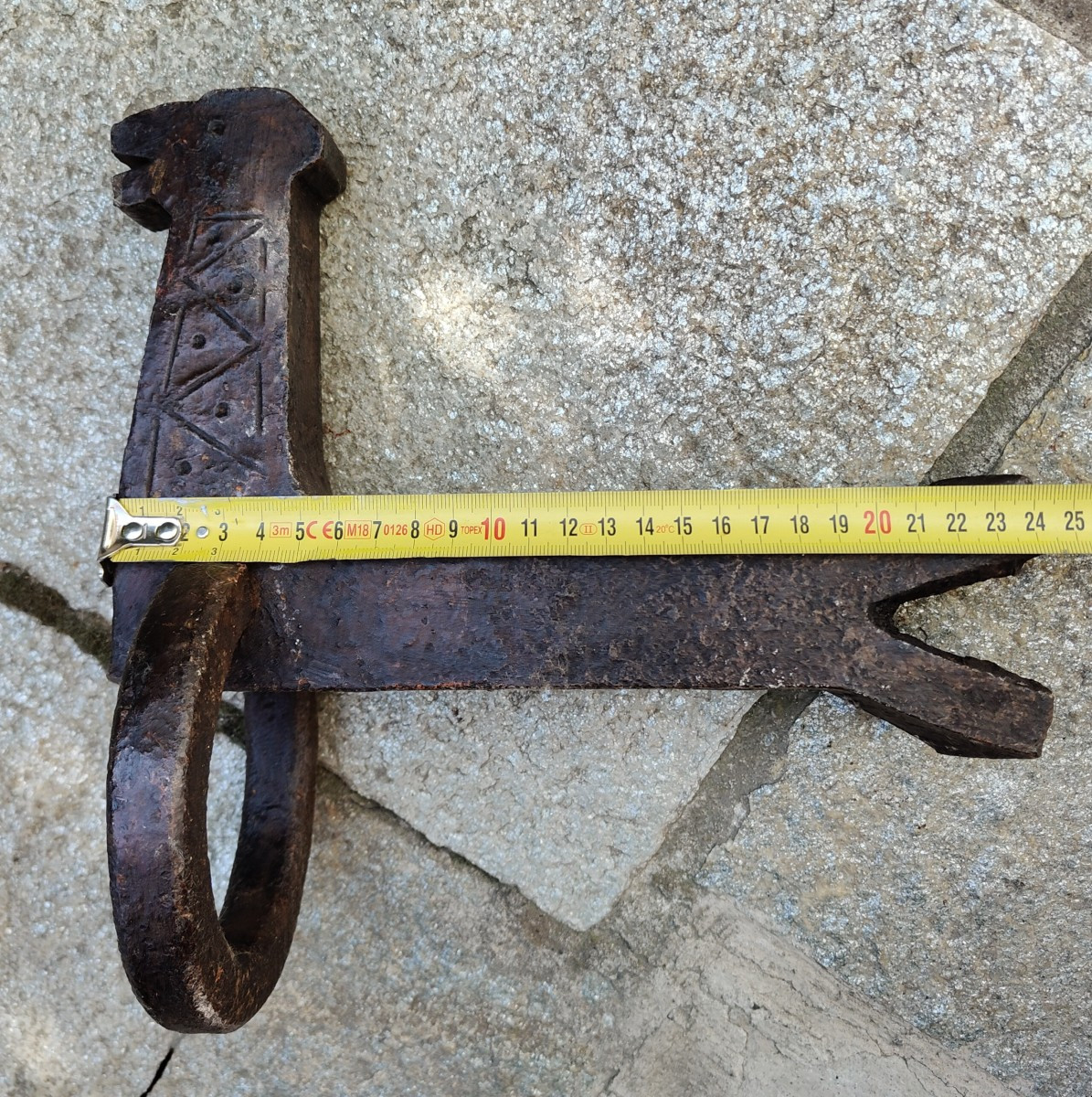 Pair Of Medieval Wrought Iron Horse Rings Tuscany XV-xvi Century-photo-2