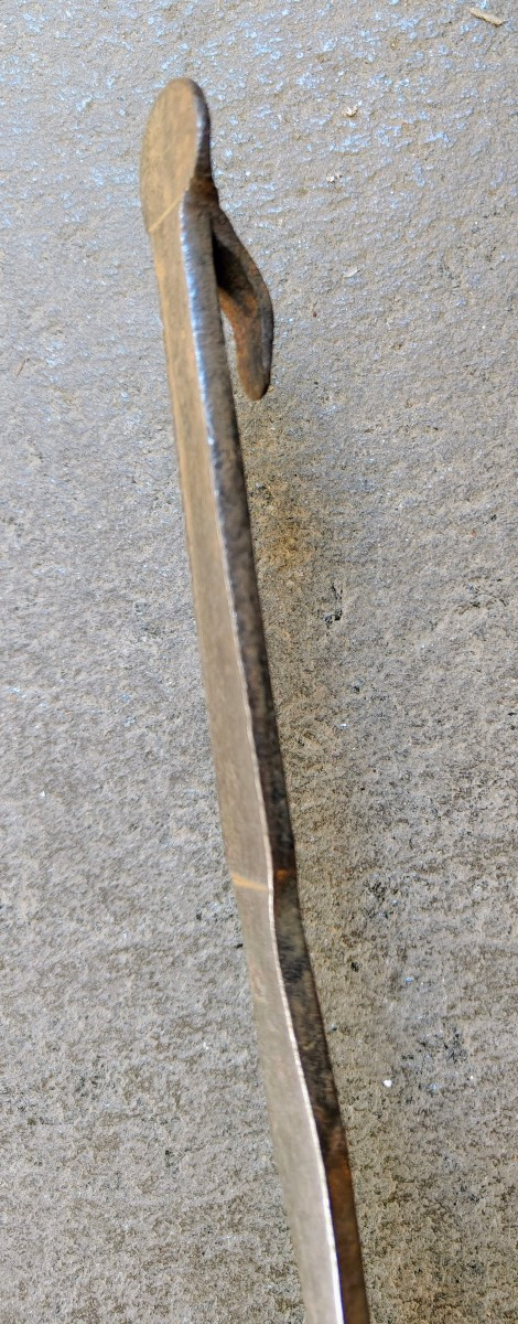 Rare 16th-century Wrought-iron, Openwork Spatula-photo-1