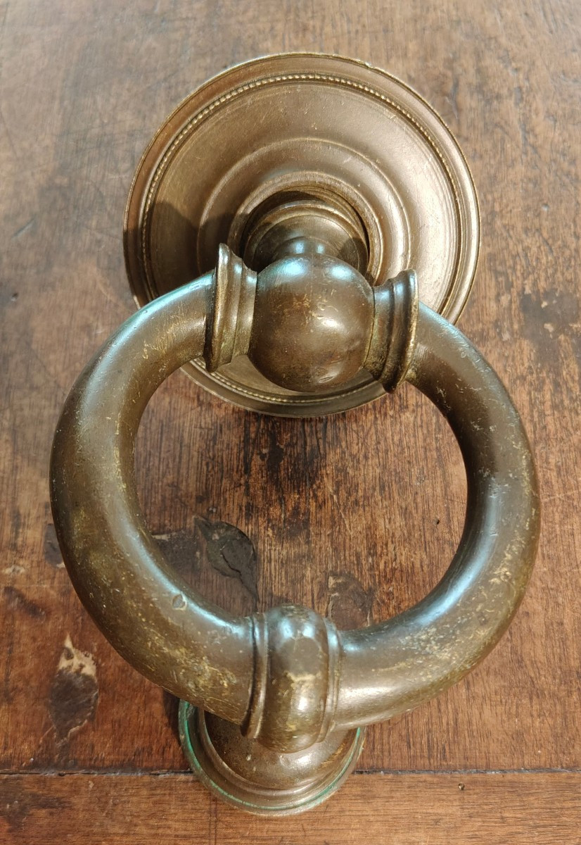 Late 18th-century Bronze Door Knocker-photo-4