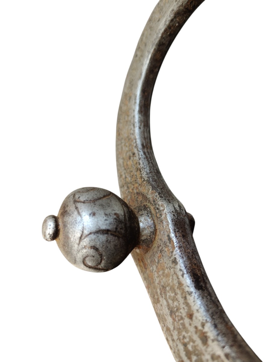 Heurtoir De Porte En Fer Forgé XVIIe Siècle-photo-3