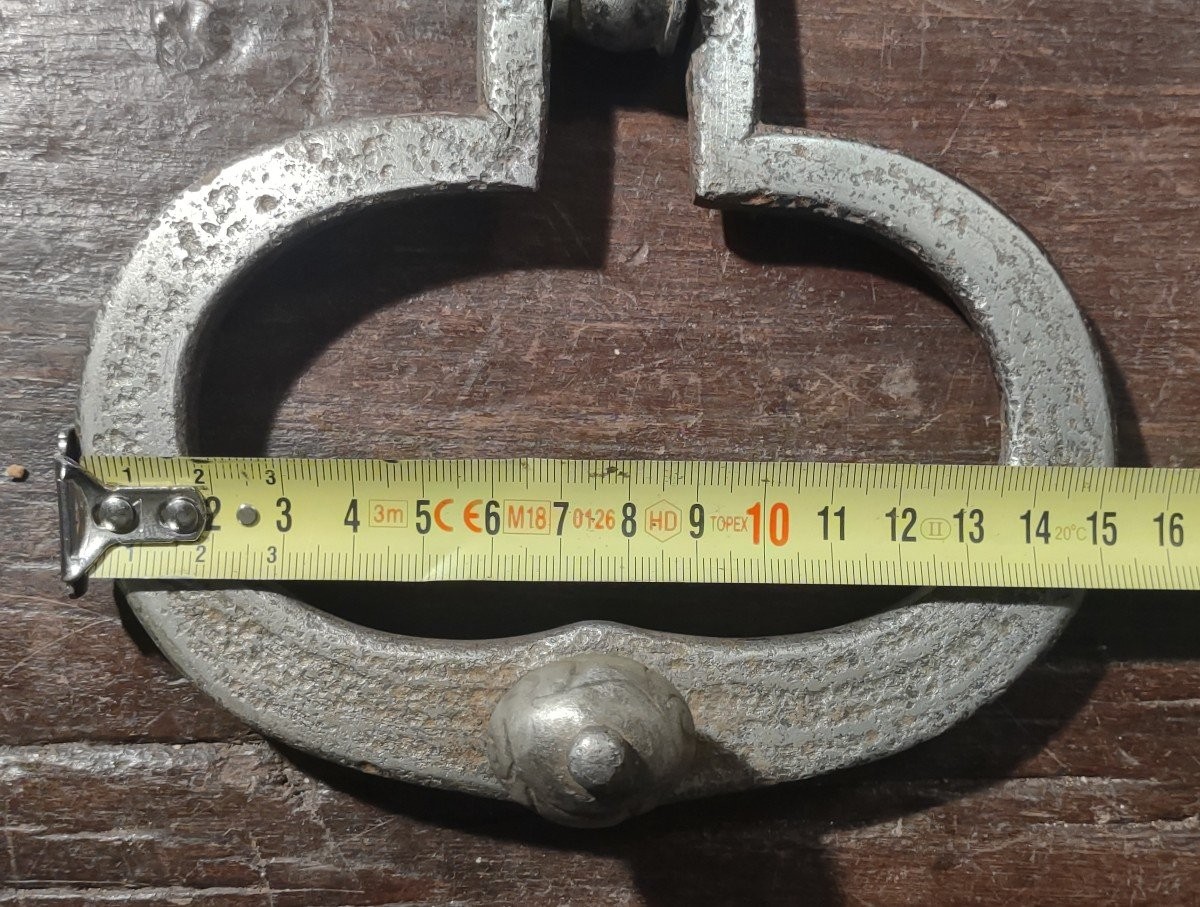 Heurtoir De Porte En Fer Forgé XVIIe Siècle-photo-7