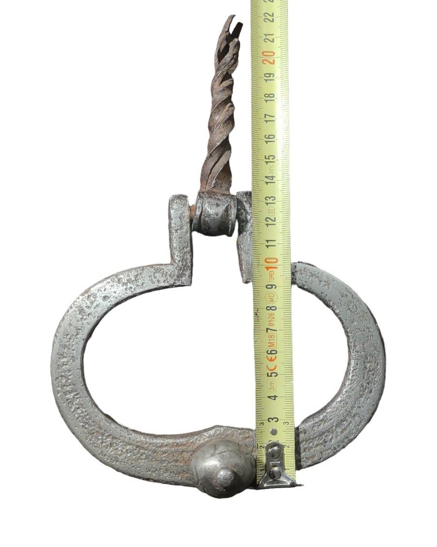 Heurtoir De Porte En Fer Forgé XVIIe Siècle-photo-8
